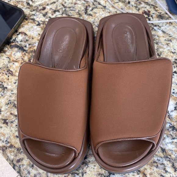 Gia Borghini Gia 1 Padded Slides - Coffee Brown - Picture 6 of 13